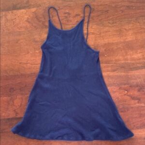 Topshop Dark Blue Knit Mini Dress Size 8